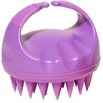 Siliconen Hoofd Body Hoofdhuid Massage Borstel Kam Shampoo Haar Wassen Kam Douche Borstel Bad Spa Massage Borstel # T2P