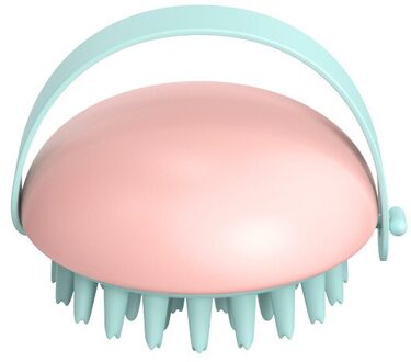 Siliconen Hoofdhuid Massage Borstel Siliconen Shampoo Borstel Haar Wassen Kam Douche Borstel Bad Spa Massage Borstel Haar Borstel Kam roze