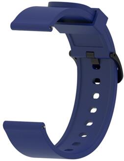 Siliconen Horloge Band Polsband Voor Xiaomi Huami Amazfit Bip Lite Jeugd/Gtr 42Mm Horlogeband 20Mm Armband voor Galaxy Horloge 42Mm middernacht blauw