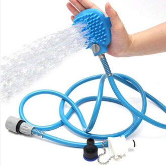 Siliconen Huisdier Baden Tool Comfortabele Massager Douche Tool Schoonmaken Wassen Bad Sproeiers Hond Borstel Huisdier Scrubber Slang Adapters