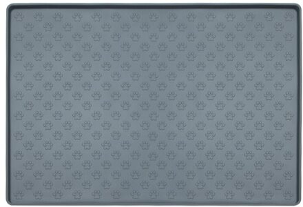 Siliconen Huisdier Placemat Voor Hond En Kat, Mat Voor Voorkomen Voedsel En Water Overloop, geschikt Voor Middelgrote En Kleine Huisdier grijs / L