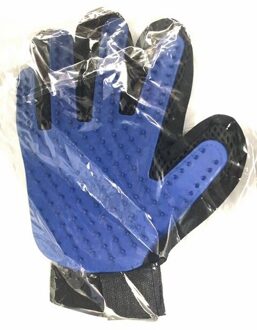 Siliconen Huisdier Zachte Kat Borstel Handschoen Pet Grooming Handschoen Voor Hond borstel Handschoen De vergieten Zachte Efficiënte Pet Grooming Handschoen hond Ba rechtsaf hand- / donker blauw