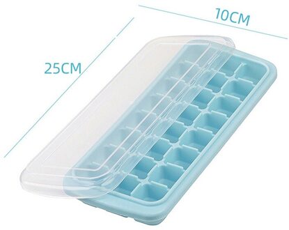 Siliconen Ijsbakje Honingraat Met Afneembare Deksels Ice Cube Mold Food Grade Flexibele Silicagel Ijs Mallen Voor Whiskey Cocktail 24 Grids blauw