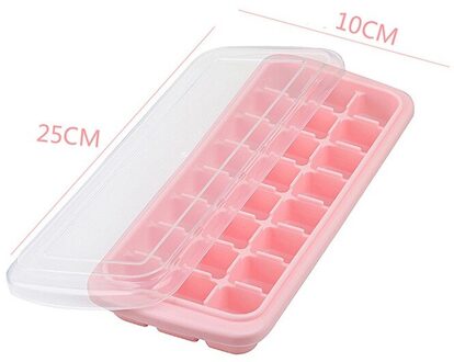 Siliconen Ijsbakje Honingraat Met Afneembare Deksels Ice Cube Mold Food Grade Flexibele Silicagel Ijs Mallen Voor Whiskey Cocktail 24 Grids roze