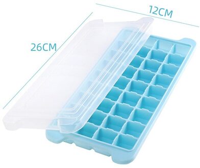 Siliconen Ijsbakje Honingraat Met Afneembare Deksels Ice Cube Mold Food Grade Flexibele Silicagel Ijs Mallen Voor Whiskey Cocktail 36 Grids blauw