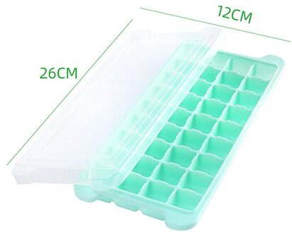 Siliconen Ijsbakje Honingraat Met Afneembare Deksels Ice Cube Mold Food Grade Flexibele Silicagel Ijs Mallen Voor Whiskey Cocktail 36 Grids groen