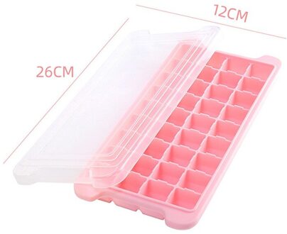 Siliconen Ijsbakje Honingraat Met Afneembare Deksels Ice Cube Mold Food Grade Flexibele Silicagel Ijs Mallen Voor Whiskey Cocktail 36 Grids roze