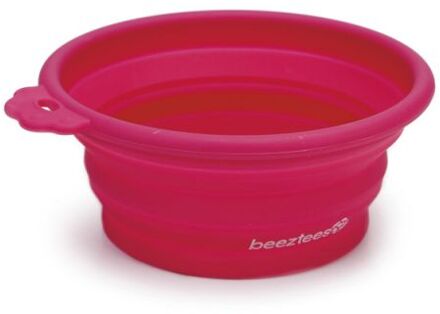 Siliconen Inklapbare Eetbak Roze 14x12,5
