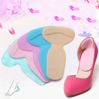 Siliconen Inlegzolen Vrouwen Schoenen Pads Gel Binnenzool Hakken Pedicures Protector Kussen Care Anti Skid Pad Schoen Insert zwart