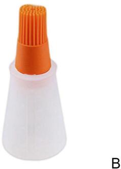 Siliconen Insmeerborstel Olie Fles Borstel Grill Saus Boter Borstels Bakken Bbq Barbecue Accessoires Keuken Gereedschap Barbecue oranje