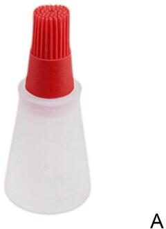 Siliconen Insmeerborstel Olie Fles Borstel Grill Saus Boter Borstels Bakken Bbq Barbecue Accessoires Keuken Gereedschap Barbecue rood