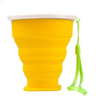 Siliconen Intrekbare Vouwen Cup Telescopische Inklapbare Travel Outdoor Draagbare