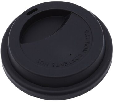 Siliconen Isolatie Lekvrij Cup Deksel Hittebestendig Anti-Dust Mok Cover Keuken Thee Koffie Afdichting Deksel Caps Thuis Leveringen zwart