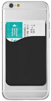 Siliconen kaarthouder Zwart - One size