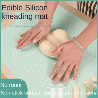 Siliconen Keuken Kneden Deeg Mat Cookie Cake Bakken Mat Gereedschap Dikke Non-stick Rolling Matten Gebak Accessoires Vel Pads roze 65x45cm