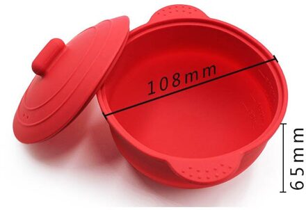 Siliconen Kinderen Kom Outdoor Reizen Draagbare Kinderen Siliconen Vouwen Kom Siliconen Servies rood