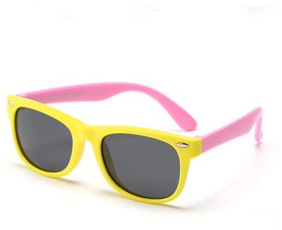 Siliconen Kinderen Polariserende Zonnebril Vierkante Jongens En Girls'glasses UV400 Brand Mode Zachte Veiligheid Zonnebril 1