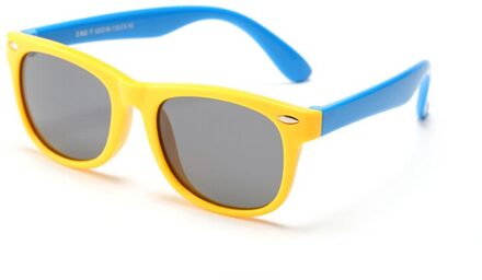 Siliconen Kinderen Polariserende Zonnebril Vierkante Jongens En Girls'glasses UV400 Brand Mode Zachte Veiligheid Zonnebril 5