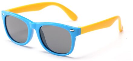Siliconen Kinderen Polariserende Zonnebril Vierkante Jongens En Girls'glasses UV400 Brand Mode Zachte Veiligheid Zonnebril 8
