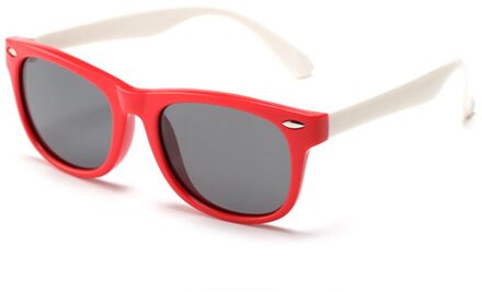 Siliconen Kinderen Polariserende Zonnebril Vierkante Jongens En Girls'glasses UV400 Brand Mode Zachte Veiligheid Zonnebril