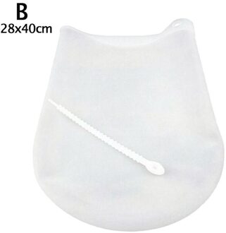 Siliconen Kneden Zak Meel Mixer Tas Herbruikbare Koken Brood Deeg Voor Pizza Gadget Keukengerei Mixer Gebak N1A4 28x40cm