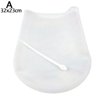 Siliconen Kneden Zak Meel Mixer Tas Herbruikbare Koken Brood Deeg Voor Pizza Gadget Keukengerei Mixer Gebak N1A4 32x23cm