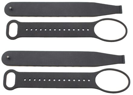 Siliconen Knuckle Bandjes Voor Oculus Quest 1/Rift S Vr Headset Contact Controller Verstelbare Handgreep Strap zwart