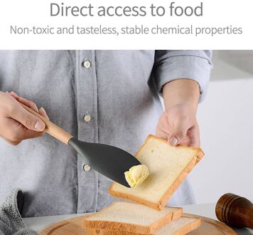 Siliconen Kookgerei Set Keukengerei Koken Sets Keuken Kit Accessoires Gadgets Gereedschap Met Houder Doos Anti-aanbak Milieuvriendelijke