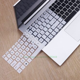 Siliconen Laptop Toetsenbord Cover Beschermer Huid Voor Hp Elitebook 845 G7 / 840 G7 14 Inch Notebook wit