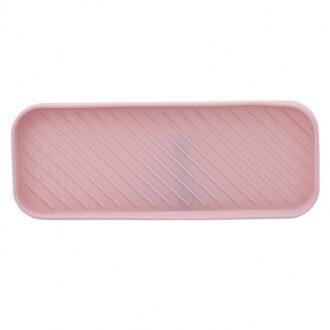 Siliconen Lekbak Voor Servies Water Cup Fruit Groente Aanrecht Organizer Opslag Lade Spons Houder Zeepdispenser roze