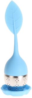 Siliconen Loose Tea Leaf Zeef Herbal Spice Zetgroep Filter Diffuser Draagbare Hittebestendig Thee Zetgroep 02