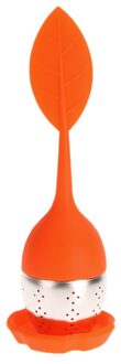 Siliconen Loose Tea Leaf Zeef Herbal Spice Zetgroep Filter Diffuser Draagbare Hittebestendig Thee Zetgroep 04