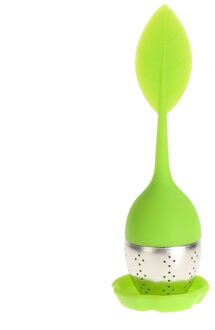Siliconen Loose Tea Leaf Zeef Herbal Spice Zetgroep Filter Diffuser Draagbare Hittebestendig Thee Zetgroep 05