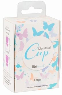 Siliconen Menstruatiecup - Large- van Medisch Kwaliteit - Paars