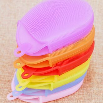 Siliconen Mni Multicolor Bad Borstel Body Scrubber Bad Handschoen Anti Cellulite Douche Massage Borstel