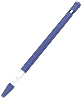 Siliconen Mouwen Cap Tip Cover Houder Tablet Touch Pen Stylus Pouch Sleeve Voor Apple Potlood 1 Generatie Case Voor Ipad potlood Blauw