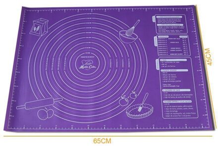 Siliconen Non-stick 45X60Cm Mat Rolling Deeg Liner Pad Gebak Cake Bakvormen Pasta Meel Tafel Vel keuken Gereedschap Baking Sheet