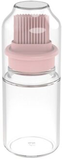 Siliconen Olie Fles Met Borstel Barbecue Grill Vloeibare Gadgets Hoge Temperatuur Grill Vloeibare Gadgets Draagbare Olie Fles Pak Roze