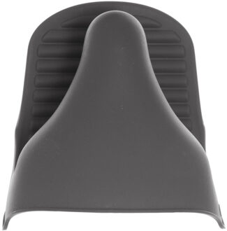Siliconen ovenwant/ovenhandschoen - grijs - 9 x 12,5 cm - Pannenlap