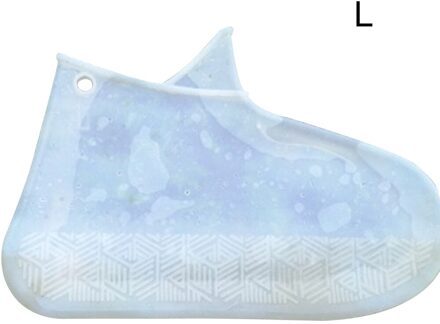 Siliconen Overschoenen Herbruikbare Waterdichte Schoenen Covers Regen Laarzen Antislip Covers HG99 wit L