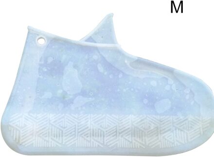 Siliconen Overschoenen Herbruikbare Waterdichte Schoenen Covers Regen Laarzen Antislip Covers HG99 wit M