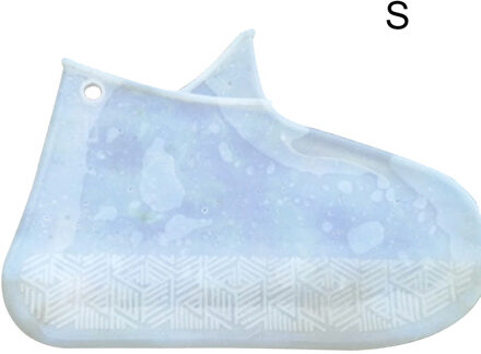Siliconen Overschoenen Herbruikbare Waterdichte Schoenen Covers Regen Laarzen Antislip Covers HG99 wit S