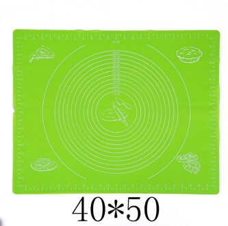 Siliconen Pad Siliconen Kneden Pad Multi-Size Oppervlak Antislip Schaal Bakken Mat Rolling Deeg Kneden Pad Rolling pad 40*50Cm groen