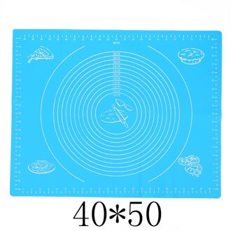 Siliconen Pad Siliconen Kneden Pad Multi-Size Oppervlak Antislip Schaal Bakken Mat Rolling Deeg Kneden Pad Rolling pad 40*50Cm lucht blauw