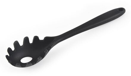Siliconen Pasta Noodle Lepel Pasta Scoop Vergiet Noodle Spaghetti Pollepel Slot Lepel Nylon Vergiet Keuken Gadget Eco Vriendelijke zwart
