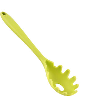 Siliconen Pasta Spaghetti Server Lepel Vork Noedels Vork Keukengerei Tool Gadget-Hittebestendige, Roestvrij Bpa Gratis groen 1