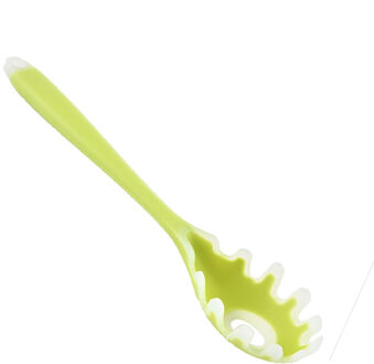 Siliconen Pasta Spaghetti Server Lepel Vork Noedels Vork Keukengerei Tool Gadget-Hittebestendige, Roestvrij Bpa Gratis groen 2
