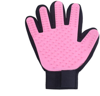Siliconen Pet Grooming Handschoen Voor Katten Haar Borstel Kam Cleaning Deshedding Huisdieren Producten Voor Kat Hond Verwijdering Haarborstel Voor Dieren 1pc2 / links