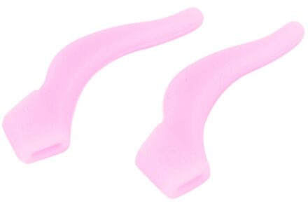 Siliconen Reading Bril Zonnebril Tempel Tip Ear Haken Grip Houder Brillen Retainer Brillen Oor Lock Anti Slip Roze