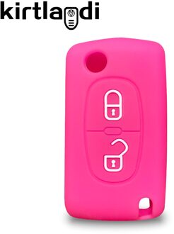 Siliconen Remote Key Case Shell Cover Voor Peugeot 207 307 307S 307CC 307SW 308 308SW 3008 4007 Voor Citroen c2 C3 C4 C5 C Crosser roos